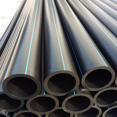 부식 저항성 검은색 파란색 HDPE 물 파이프