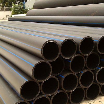PE Hdpe 물 파이프 / PE 물 파이프 검은 색 사용자 지정 크기 ISO 인증