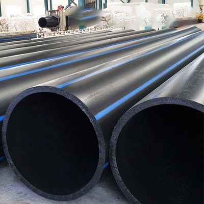 14001 청색 줄무늬가 있는 인증된 HDPE 물 공급 파이프