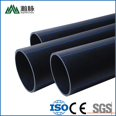 DN16-1800 물 공급용 HDPE 플라스틱 파이프, 부식 저항성 폴리에틸렌 배수 파이프
