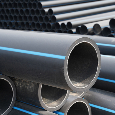 DN16-1800 물 공급용 HDPE 플라스틱 파이프, 부식 저항성 폴리에틸렌 배수 파이프
