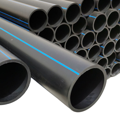 DN16-1800 물 공급용 HDPE 플라스틱 파이프, 부식 저항성 폴리에틸렌 배수 파이프