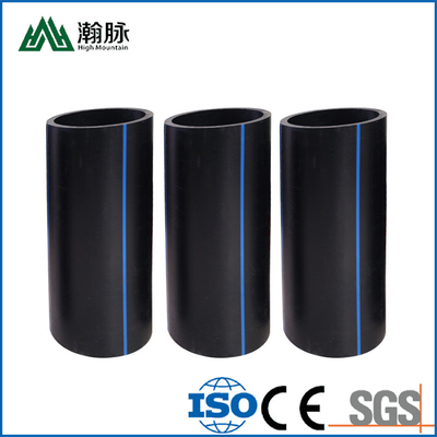파란색 또는 검은색, 파란색 줄무늬 HDPE 물 파이프