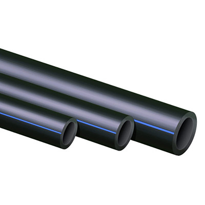 부식 저항 HDPE 물 공급 파이프 DN16mm-1800mm 파란색 또는 검은색 파란색 스트립