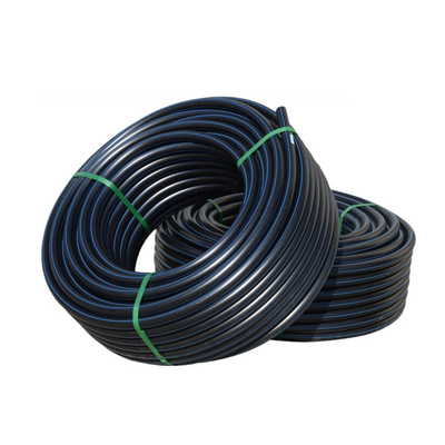 부식 저항 HDPE 물 공급 파이프 DN16mm-1800mm 파란색 또는 검은색 파란색 스트립