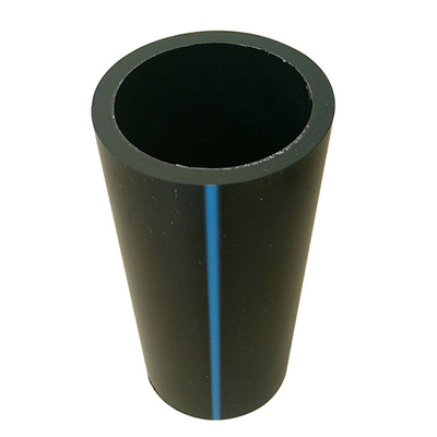 PE HDPE 물 공급 파이프 길이는 고객 요구 사항으로 파란색 또는 파란색 줄무늬가있는 검은색