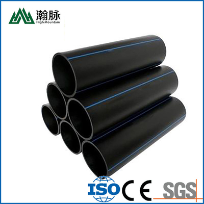 맞춤형 크기 HDPE 물 공급 파이프 두께 2.3mm-117.6mm 파란색 또는 검은색