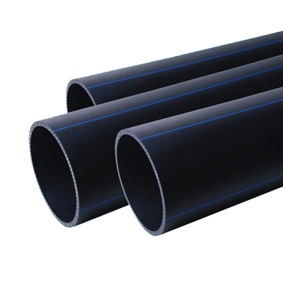 맞춤형 크기 HDPE 물 공급 파이프 두께 2.3mm-117.6mm 파란색 또는 검은색