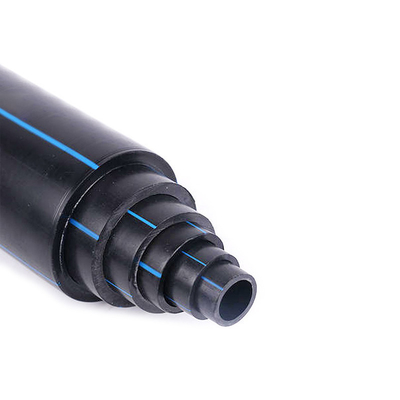 물 공급 및 배수 HDPE 물 공급 파이프 두께 2.3mm-117.6mm PE HDPE 원자재로 만든