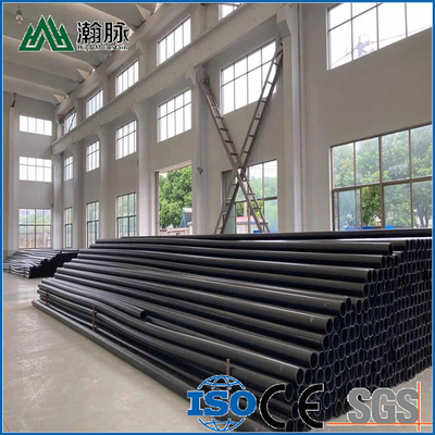 압력 등급 PN6-PN16 PE 원료로 만든 HDPE 물 공급 파이프 및 압력 용량 1.25mpa-2.5mpa