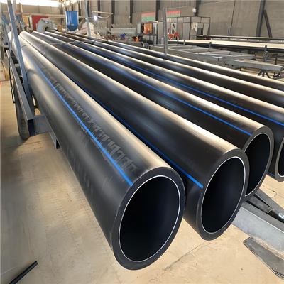 물 운송용 검은 플라스틱 HDPE 물 공급 파이프
