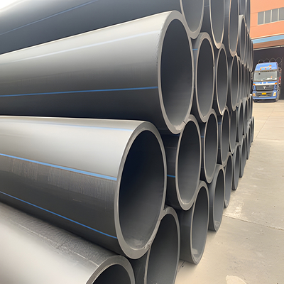 물 운송용 검은 플라스틱 HDPE 물 공급 파이프
